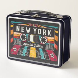 Vintage New York City Metall Brotdose