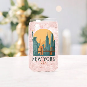 Vintage New York City – Minimalistischer Reise Dosenglas