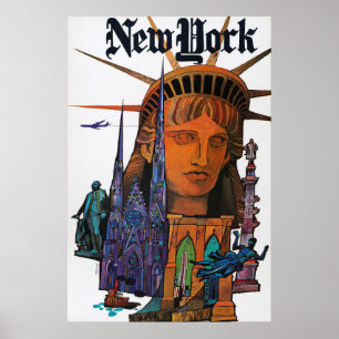 Vintage New York City Plakat