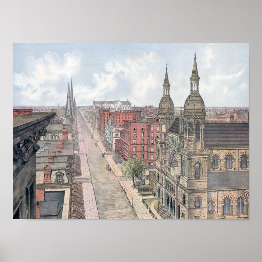 Vintage New York City Poster (Vorne)