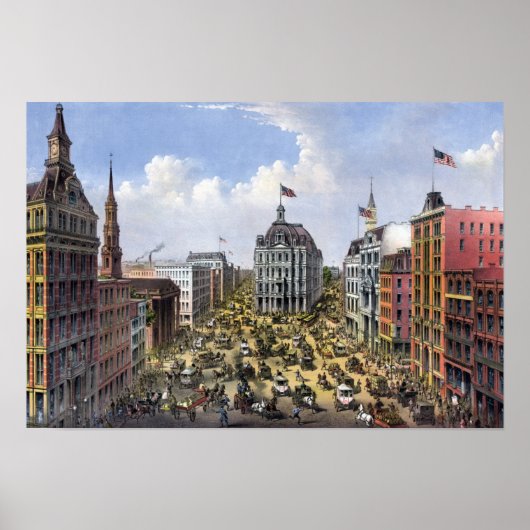 Vintage New York City Poster (Vorne)