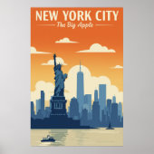 Vintage New York City Poster (Vorne)