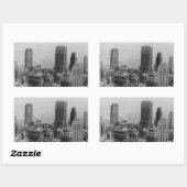 Vintage New York City Rechteckiger Aufkleber (Blatt)