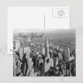 Vintage New York City Script Postcard Postkarte (Vorne/Hinten)