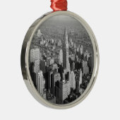 Vintage New York City Silbernes Ornament (Rechts)
