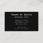 Vintage New York City Skyline Visitenkarte (Rückseite)