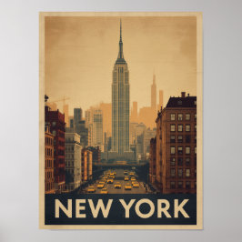 Vintage New York City Travel Poster