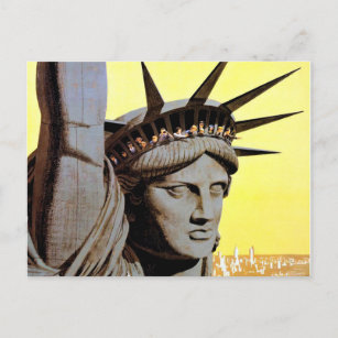 Vintage New York City United Air Lines Postcard Postkarte