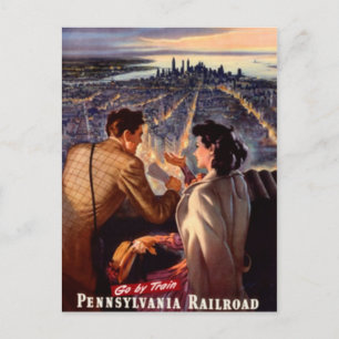 Vintage New York City, USA - Postkarte