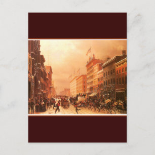 Vintage New York Firemen Postkarte