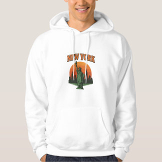 Vintage-New-York-Grafikdesign – Statue der Freihei Hoodie