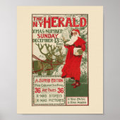Vintage New York Herald Christmas Edition Poster (Vorne)
