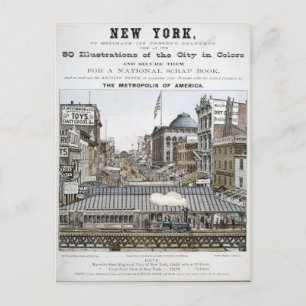 Vintage New York Illustration Postkarte