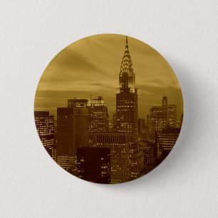 Vintage New York Manhattan Button