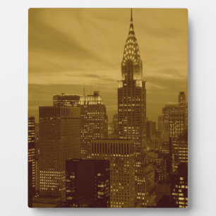 Vintage New York Manhattan Fotoplatte