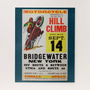 Vintage-New-York-Motorradposter-Puzzle Retro-Anzei Puzzle