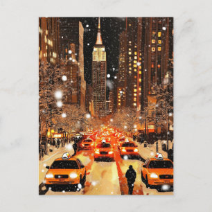 Vintage New York NYC Stadt Postkarte