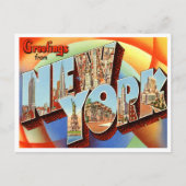Vintage New York Postkarte (Vorderseite)