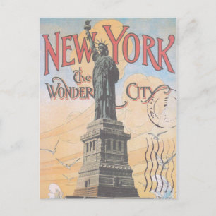 Vintage New York Reise-Postkarte Postkarte