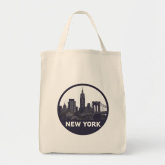 Vintage New York Skyline Tragetasche