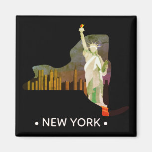 Vintage New York State Magnet