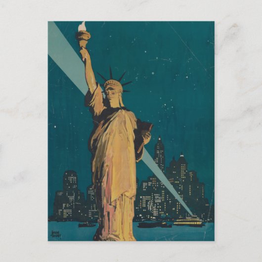 Vintage New York Travel Postcard Postkarte (Vorderseite)