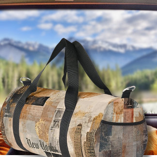 Vintage-New-York-Urban-Collage-Kunst Duffle Bag