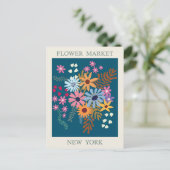 Vintage New Yorker Blume Postkarte (Stehend Vorderseite)