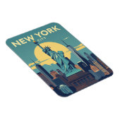 Vintage New Yorker Freiheitsstatue Magnet (Rechte Seite)