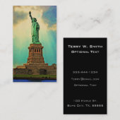 Vintage New Yorker Freiheitsstatue Visitenkarte (Vorne/Hinten)
