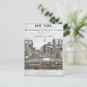 Vintage New Yorker Illustration Postkarte (Stehend Vorderseite)