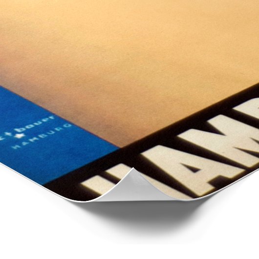 Vintage New Yorker Kreuzfahrtreise Poster (Ecke)