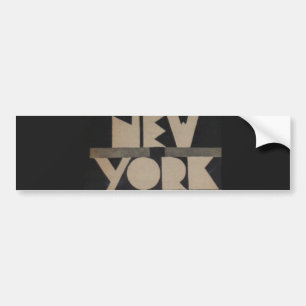 Vintage New Yorker Reise Autoaufkleber