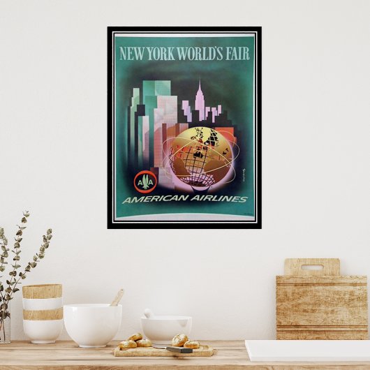 Vintage New Yorker Weltausstellung Poster (Küche)
