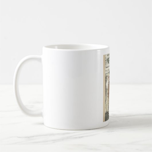 Vintage New- Yorkerabdeckung Kaffeetasse (Links)
