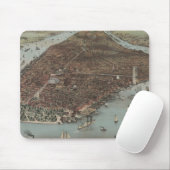 Vintage New- Yorkufergegend Mousepad (Mit Mouse)