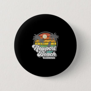 Vintage Newport Beach Kalifornien Ca Surfen Retro Button