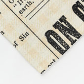 Vintage newspaper advertising fleecedecke (Ecke)