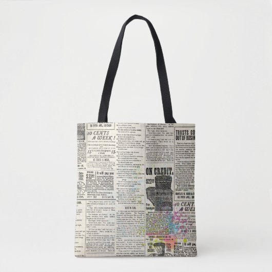 Vintage newspaper advertising tasche (Vorderseite)