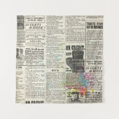 Vintage newspaper advertising wandteppich (Vorderseite)