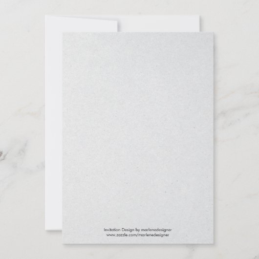 Vintage Newspaper Kinderdusche Einladung (Rückseite)