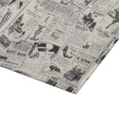 Vintage Newspaper   Schneidebrett (Ecke)