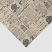 Vintage Newspaper Seidenpapier (Ausschnitt)