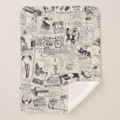 Vintage Newspaper Sherpadecke (Vorderseite)