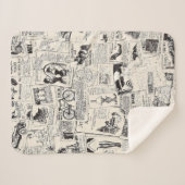 Vintage Newspaper Sherpadecke (Vorderseite (Horizontal))