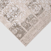 Vintage Newsprint Collage Seidenpapier (Ausschnitt)