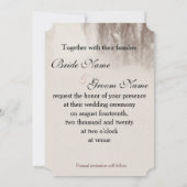 Vintage Niagara Falls Hochzeit einladen Save The Date (Rückseite)