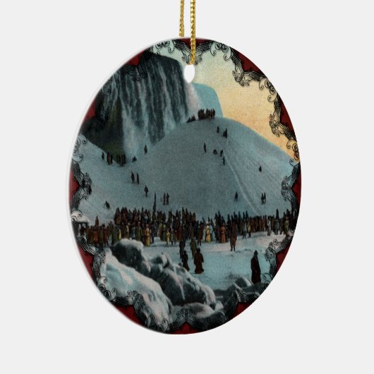 Vintage Niagara Falls Ice Ornament (Rechts)