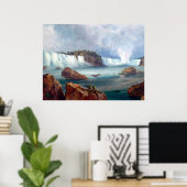 Vintage Niagarafälle von Karl Bodmer 1809-1893 Poster (Heimbüro)