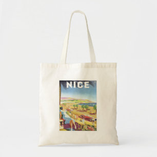 Vintage Nice France Tote Bag Tragetasche
